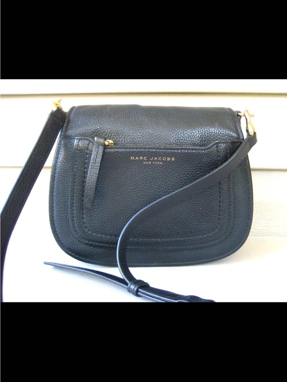 MARC JACOBS Women's Black Empire City Leather Crossbody Bag Vintage